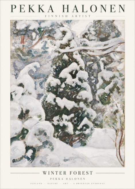 Pekka Halonen Winter Forest I No1 - Póster