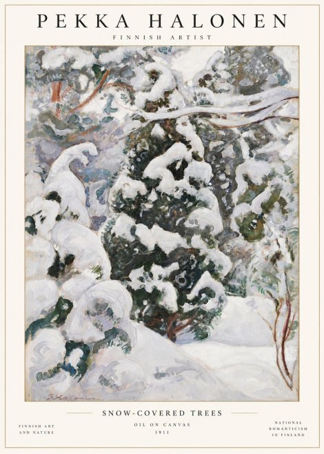 Pekka Halonen Winter Forest I No2 - Póster