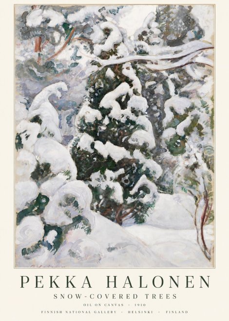 Pekka Halonen Winter Forest I No3 - Póster