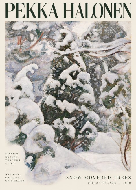 Pekka Halonen Winter Forest I No4 - Póster