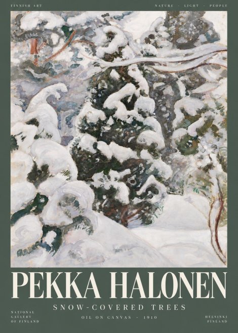 Pekka Halonen Winter Forest I No5 - Póster