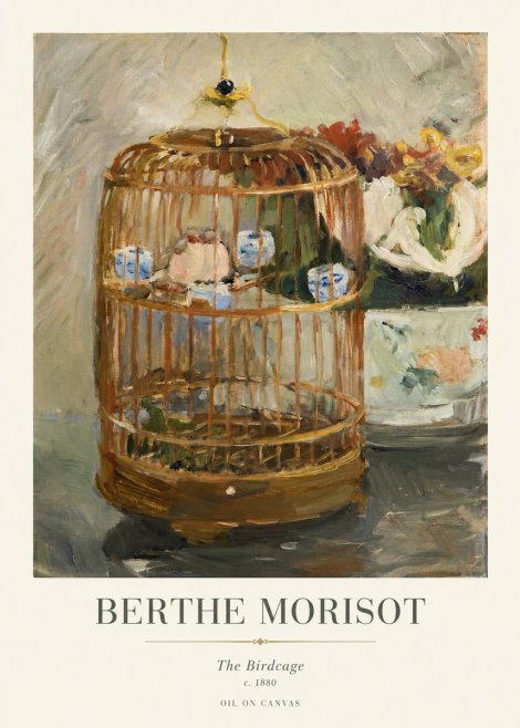 Berthe Morisot The Birdcage I No1 - Póster