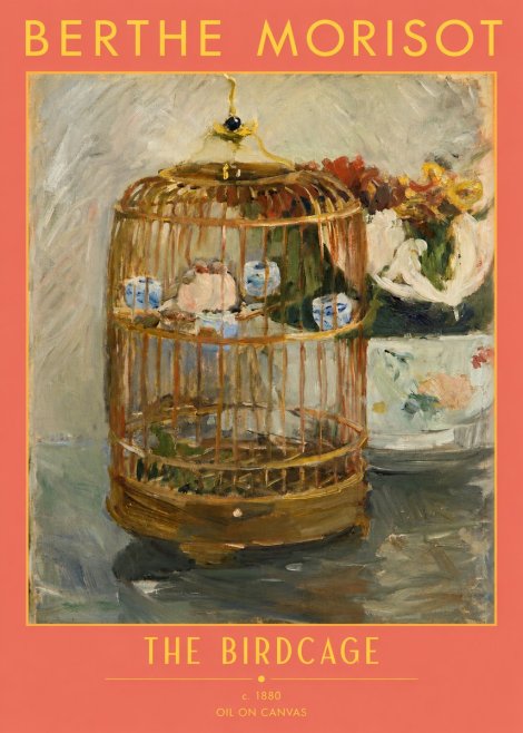 Berthe Morisot The Birdcage I No2 - Póster