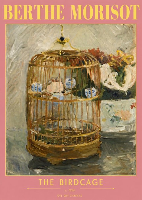 Berthe Morisot The Birdcage I No5 - Póster