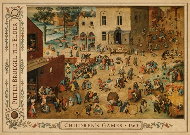 Pieter Bruegel Children's Games I No3 - Póster