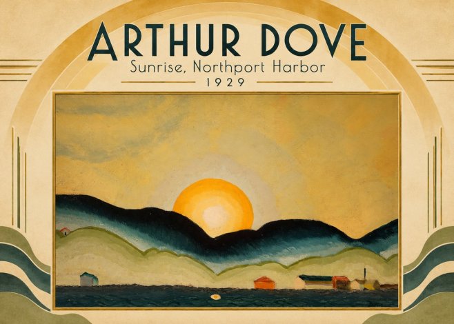 Arthur Dove Sunrise, Northport Harbor No6 - Póster
