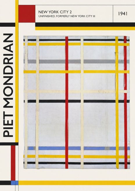 Piet Mondrian New York City 2 No2 - Póster