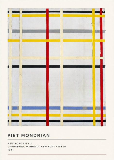 Piet Mondrian New York City 2 No3 - Póster