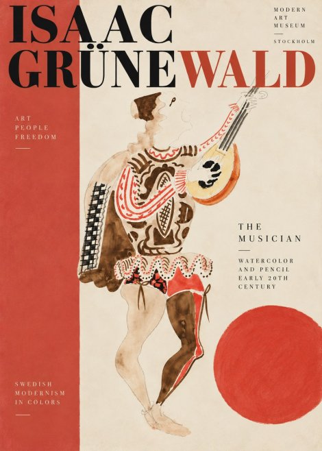 Isaac Grünewald The Lute Player No5 - Póster