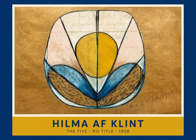 Hilma af Klint The Five - No Title No1 - Póster
