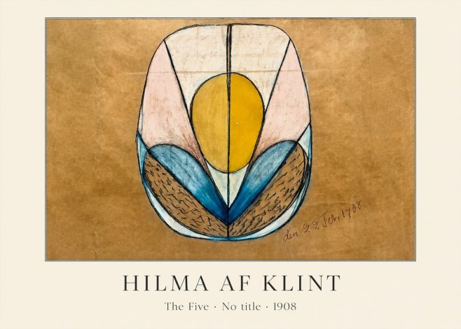 Hilma af Klint The Five - No Title No3 - Póster