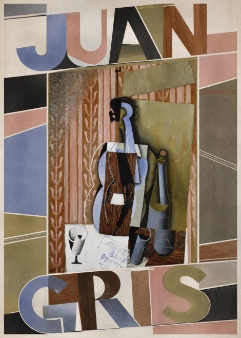 Juan Gris Still Life with Mandolin No3 - Póster