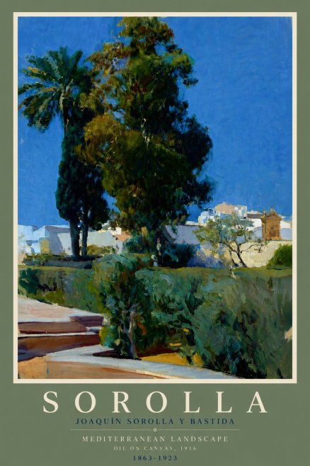 Sorolla Mediterranean Landscape No5 - Póster