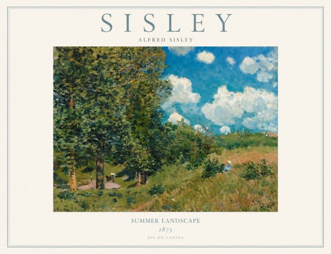 Sisley Summer Landscape No1 - Póster