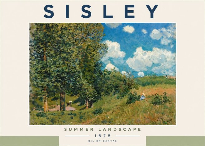 Sisley Summer Landscape No2 - Póster