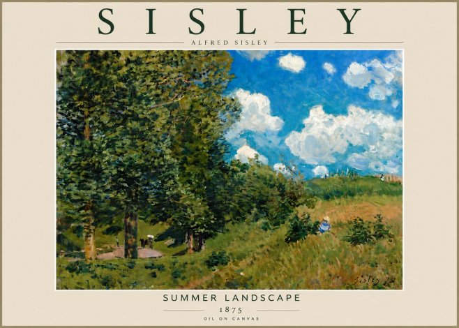 Sisley Summer Landscape No5 - Póster