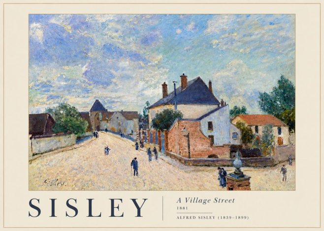Sisley A Village Street No4 - Póster