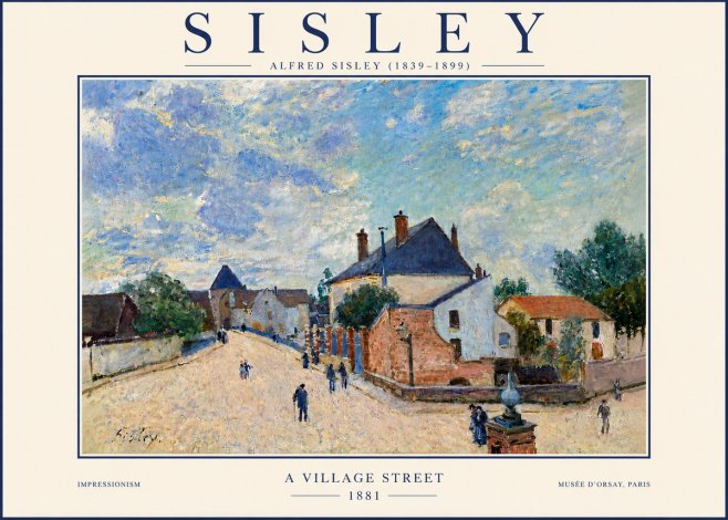 Sisley A Village Street No6 - Póster