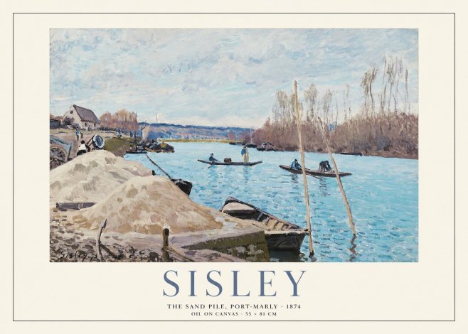 Sisley The Sand Pile, Port-marly No1 - Póster