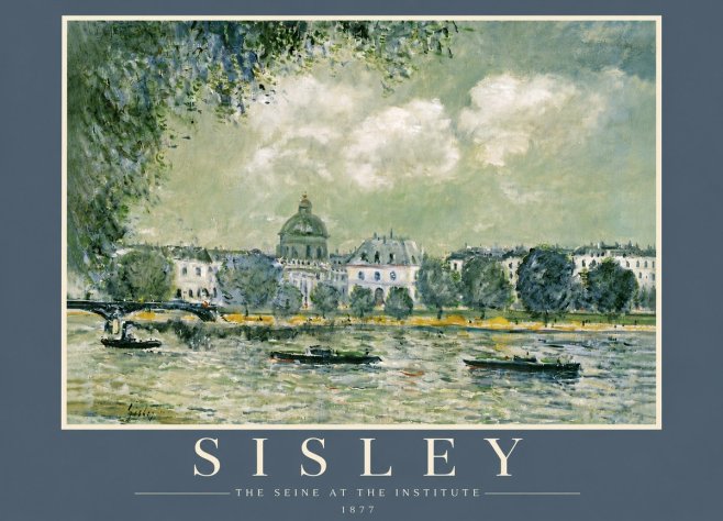 Sisley The Seine at the Institute No5 - Póster