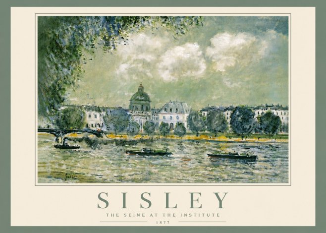 Sisley The Seine at the Institute No6 - Póster