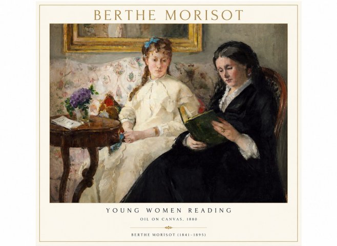 Berthe Morisot Young Women Reading No1 - Póster
