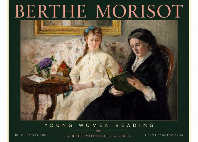 Berthe Morisot Young Women Reading No4 - Póster