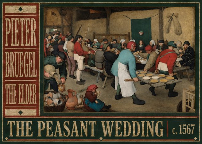 Pieter Bruegel The Peasant Wedding II No6 - Póster