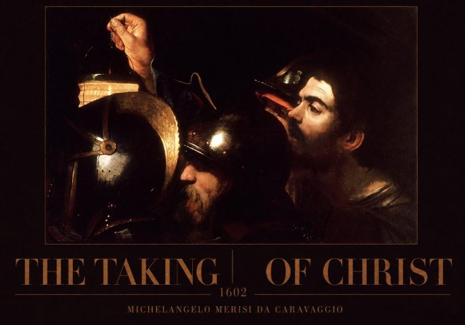 Michelangelo Merisi da Caravaggio The Taking of Christ I No3 - Póster