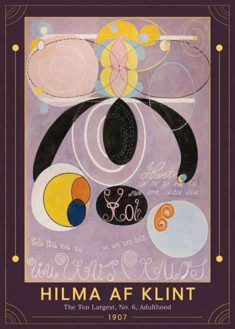 Hilma af Klint The Ten Largest, No. 6, Adulthood No1 - Póster