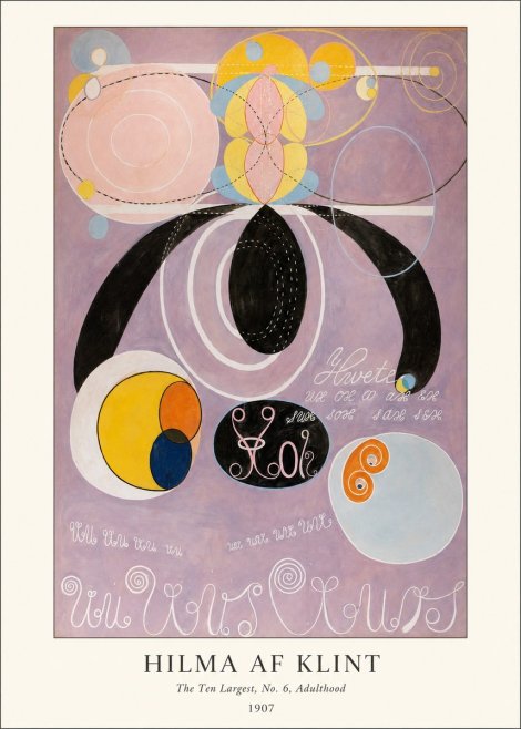 Hilma af Klint The Ten Largest, No. 6, Adulthood No4 - Póster