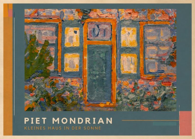 Piet Mondrian Kleines Haus in Der Sonne II No1 - Póster