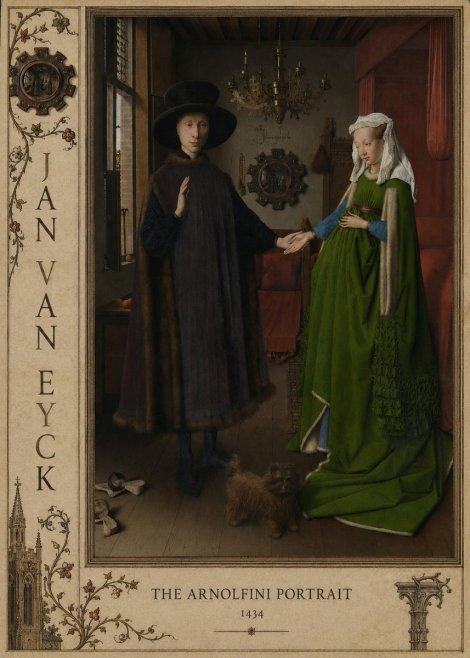 Jan van Eyck The Arnolfini Portrait II No2 - Póster