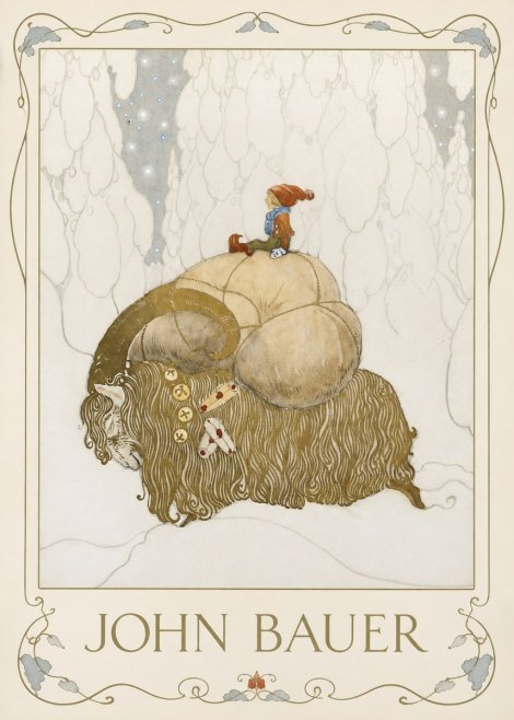 John Bauer The Boy and the Musk Ox No1 - Póster