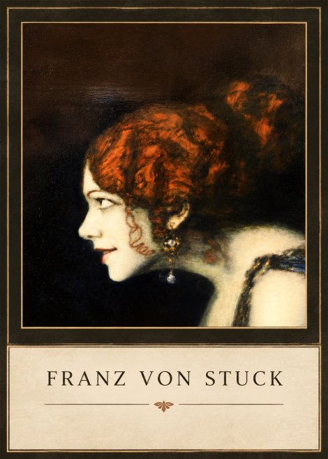 Franz von Stuck Head of a Woman No3 - Póster