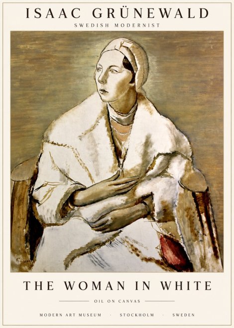 Isaac Grünewald The Woman in White No1 - Póster