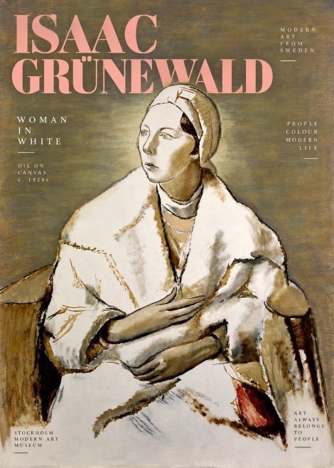 Isaac Grünewald The Woman in White No3 - Póster
