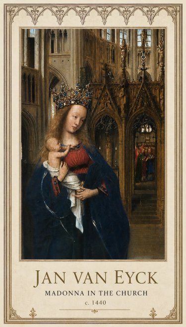 Jan van Eyck Madonna in the Church I No1 - Póster