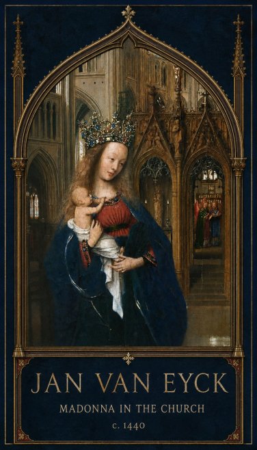 Jan van Eyck Madonna in the Church I No2 - Póster