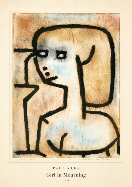 Paul Klee Girl in Mourning No4 - Póster