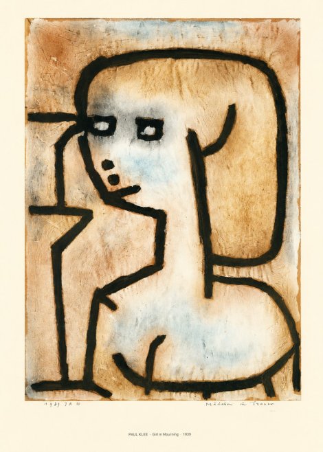Paul Klee Girl in Mourning No6 - Póster