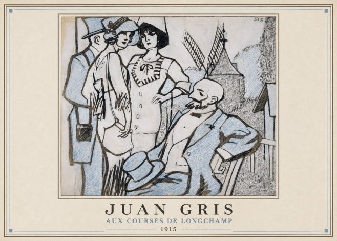 Juan Gris Aux Courses De Longchamp No1 - Póster