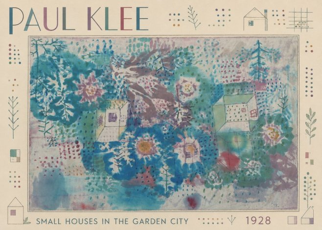 Paul Klee Small Houses in the Garden City No2 - Póster
