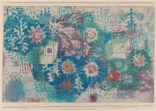 Paul Klee Small Houses in the Garden City No4 - Póster