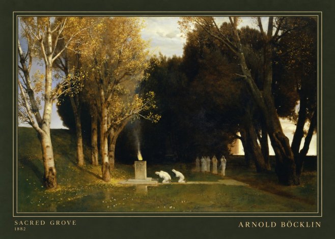 Arnold Böcklin Sacred Grove I No3 - Póster