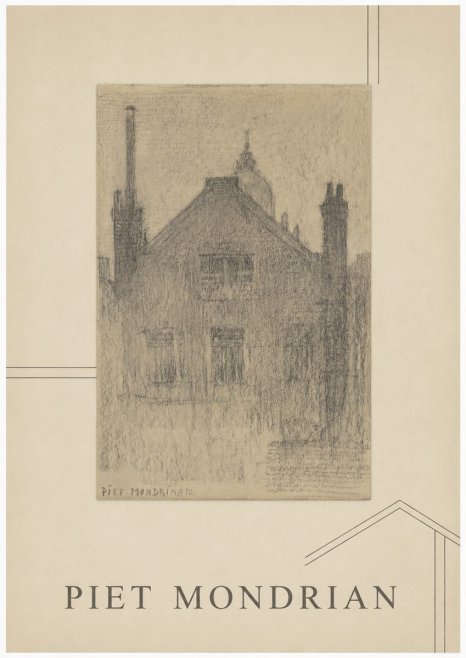 Piet Mondrian House Study No1 - Póster