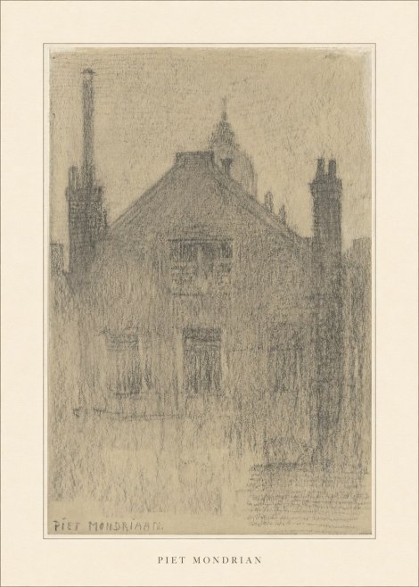 Piet Mondrian House Study No3 - Póster