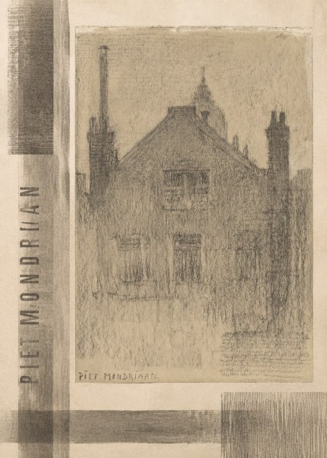 Piet Mondrian House Study No4 - Póster