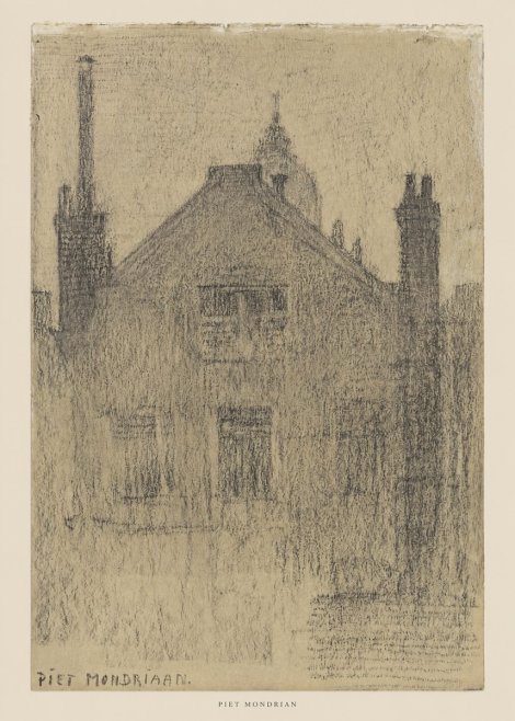 Piet Mondrian House Study No5 - Póster