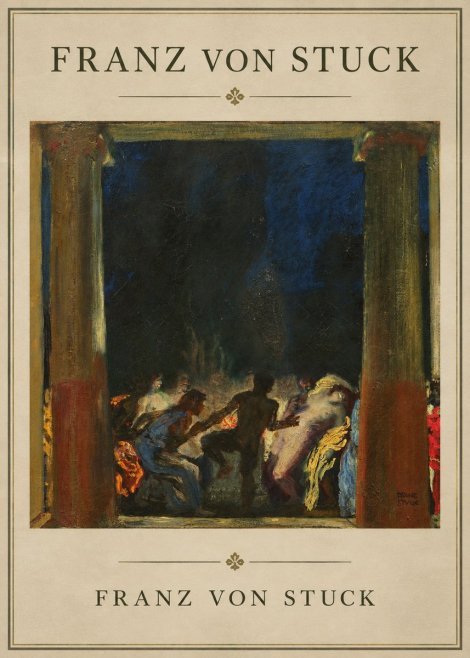 Franz von Stuck Bacchic Revel No1 - Póster
